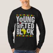 Gifted Young Black Dashiki African Pride History M T-shirt (Voorkant)