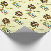 Giftee-naam, Egyptisch thema Cadeaupapier (Hoek)