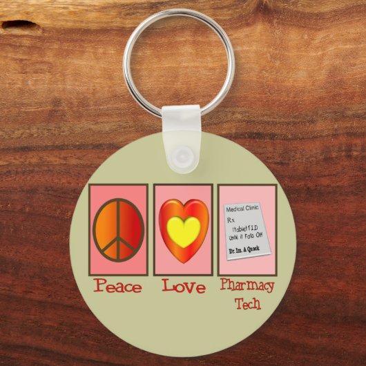Giften apothekertechnicus sleutelhanger (Voorkant)
