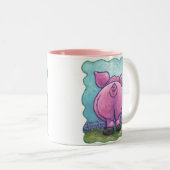 Giften en Accessoires Tweekleurige Koffiemok (Voorkant rechts)