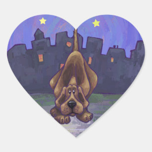 Giften en Accessoires voor honden Hart Sticker