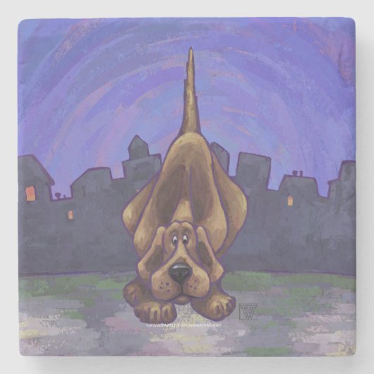 Giften en Accessoires voor honden Stenen Onderzetter (Voorkant)