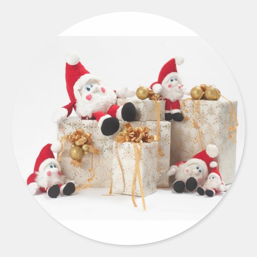 Giften en gnomen ronde sticker (Voorkant)