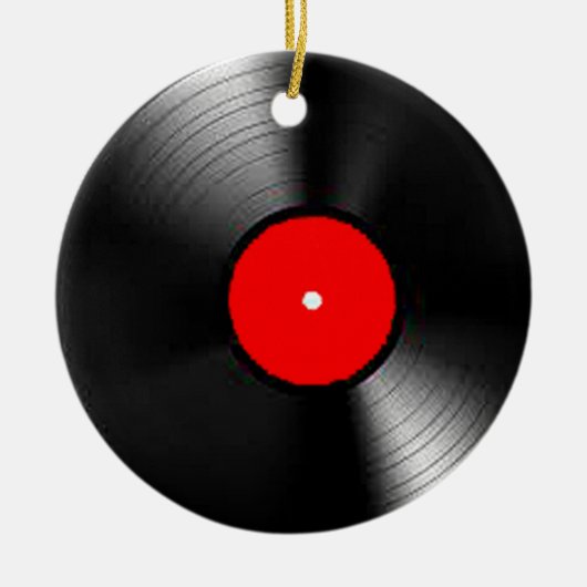 giften en producten voor "Vinylrecord" Keramisch Ornament (Voorkant)