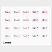 Giften en T - shirts van de Bastille Day Ronde Sticker (Vel)