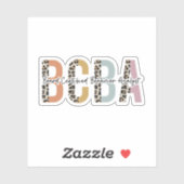 Giften van BCBA Board Certified Behavior Analyst Sticker (Vel)