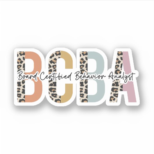 Giften van BCBA Board Certified Behavior Analyst Sticker (Voorkant)