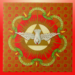 Giften van de Heilige Geest (BK 026) keramische te Tegeltje