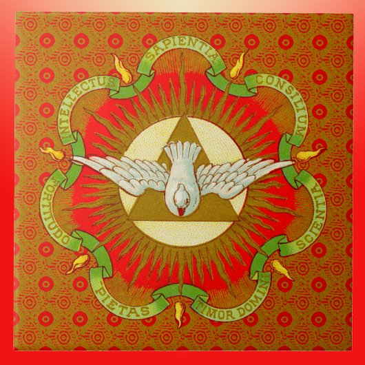 Giften van de Heilige Geest (BK 026) keramische te Tegeltje