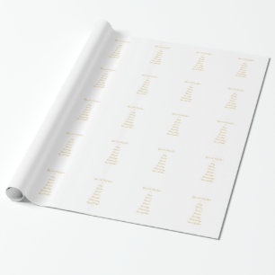 Giften van de Heilige Geest in 3D Gouden Cadeaupapier
