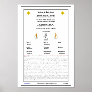 Giften van de Heilige Geest Poster