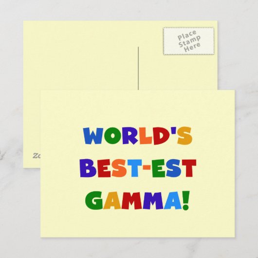 Giften van de Kleuren van de Gamma's van het Briefkaart (Voorkant / Achterkant)