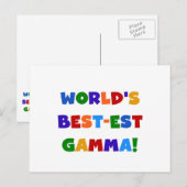 Giften van de Kleuren van de Gamma's van het Briefkaart (Voorkant / Achterkant)