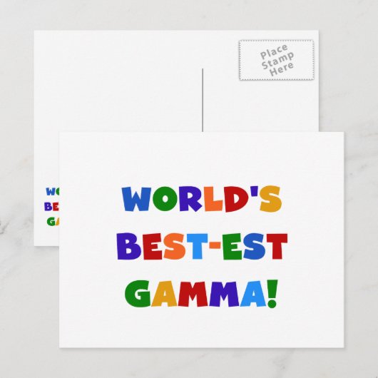 Giften van de Kleuren van de Gamma's van het Briefkaart (Voorkant / Achterkant)