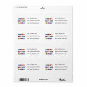 Giften van de Kleuren van de Gamma's van het Etiket (Full Sheet)