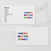 Giften van de Kleuren van de Gamma's van het Visitekaartje (Voorkant / Achterkant)