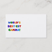 Giften van de Kleuren van de Gamma's van het Visitekaartje (Achterkant)