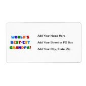 Giften van de Kleuren van de Opa van het Etiket (Voorkant)