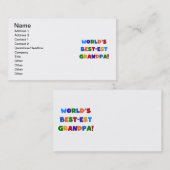 Giften van de Kleuren van de Opa van het Visitekaartje (Voorkant / Achterkant)