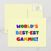 Giften van de Kleuren van Gammie van het Briefkaart (Voorkant / Achterkant)