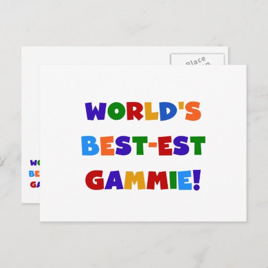 Giften van de Kleuren van Gammie van het Briefkaart (Voorkant / Achterkant)