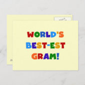 Giften van de Kleuren van het Gram van het Briefkaart (Voorkant / Achterkant)