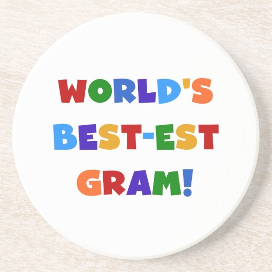 Giften van de Kleuren van het Gram van het Zandsteen Onderzetter (Voorkant)