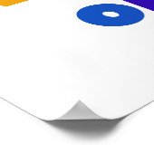 Giften van de Kleuren van Oma van het best-est-Bes Poster (Hoek)