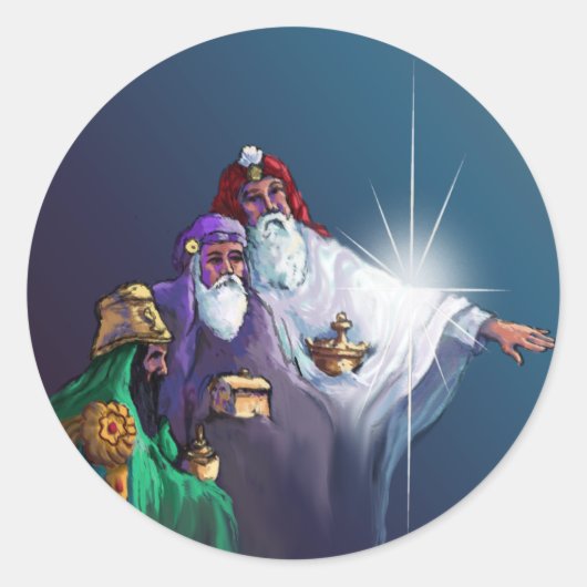 GIFTEN VAN DE MAGI door SHARON SHARPE Ronde Sticker (Voorkant)