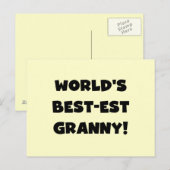 Giften van de T-shirts van de Tekst van de Oma van Briefkaart (Voorkant / Achterkant)