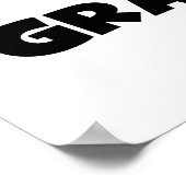 Giften van de T-shirts van de Tekst van de Oma van Poster (Hoek)