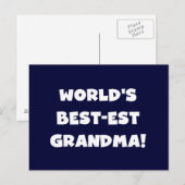 Giften van de Tekst van de Oma van best-Est van de Briefkaart (Voorkant / Achterkant)