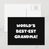Giften van de Tekst van de Oma van best-Est van de Briefkaart (Voorkant / Achterkant)