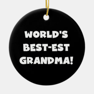 Giften van de Tekst van de Oma van best-Est van de Keramisch Ornament