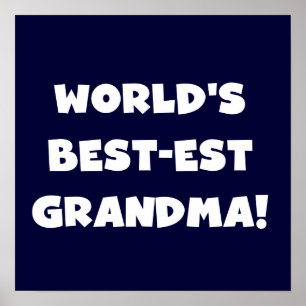 Giften van de Tekst van de Oma van best-Est van de Poster
