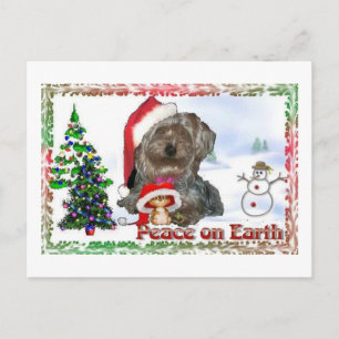 Giften van de Vakantie van de Muis van de Hond van Feestdagenkaart