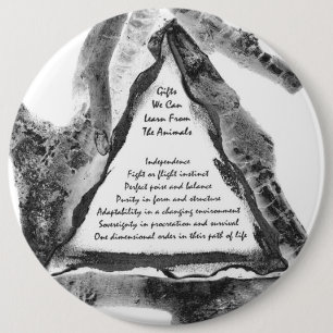 Giften van dieren ronde button 6,0 cm