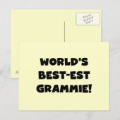 Giften van Grammie van het best-est-Beste van de Briefkaart (Voorkant / Achterkant)