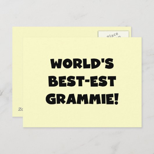 Giften van Grammie van het best-est-Beste van de Briefkaart (Voorkant / Achterkant)
