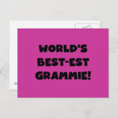 Giften van Grammie van het best-est-Beste van de Briefkaart (Voorkant / Achterkant)