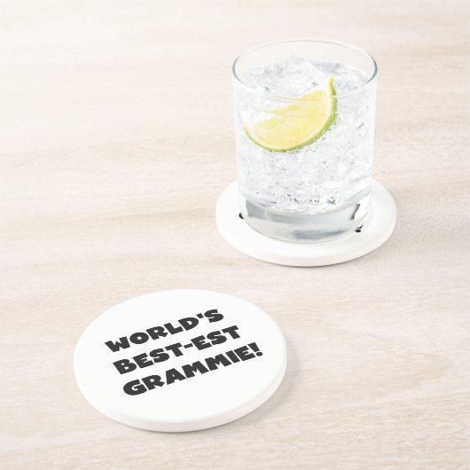 Giften van Grammie van het best-est-Beste van de Zandsteen Onderzetter (Zijkant)