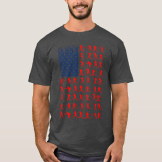 Giften van het Amerikaanse vlaggenhonkbalteam T-shirt