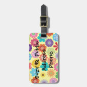 Giften van het meisjesventilatorkrachtige flessenp bagagelabel (Voorkant verticaal)