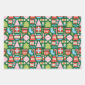 Giften van kerstkaarten inpakpapier vel (Voorkant)