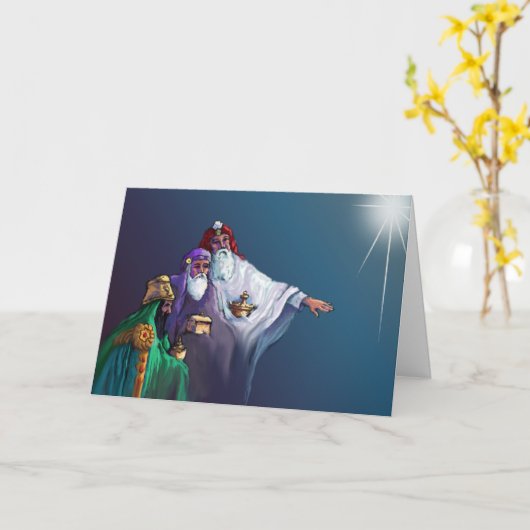 GIFTEN van MAGI & het VERS door SHARON SHARPE Kaart (Gele Bloem)