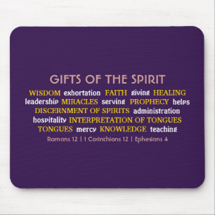 GIFTEN VAN Paars VAN SPIRIT   INSPIREREND   CHRIST Muismat