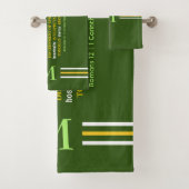 GIFTEN VAN SPIRIT Green | MONOGRAM | CHRISTELIJK Bad Handdoek (Insitu)