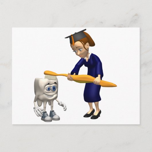 Giften van tandheelkundig Afstuderen of tandheelku Aankondigingskaart (Voorkant)