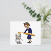 Giften van tandheelkundig Afstuderen of tandheelku Aankondigingskaart (Staand voorkant)