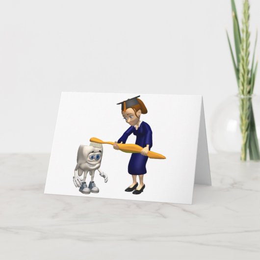 Giften van tandheelkundig Afstuderen of tandheelku Kaart (Voorkant)